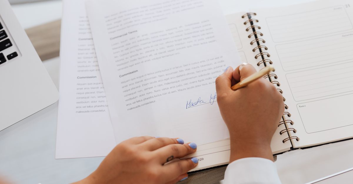 Signing corporate change documents