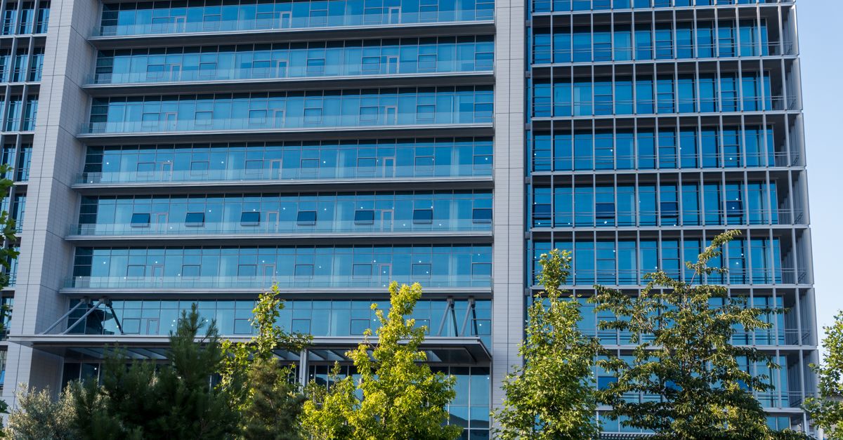 Corporate headquarters building exterior