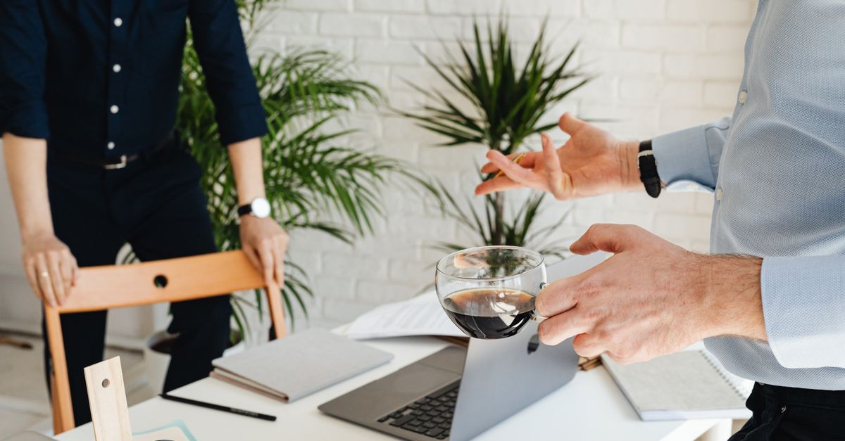 Entrepreneur working at a startup desk